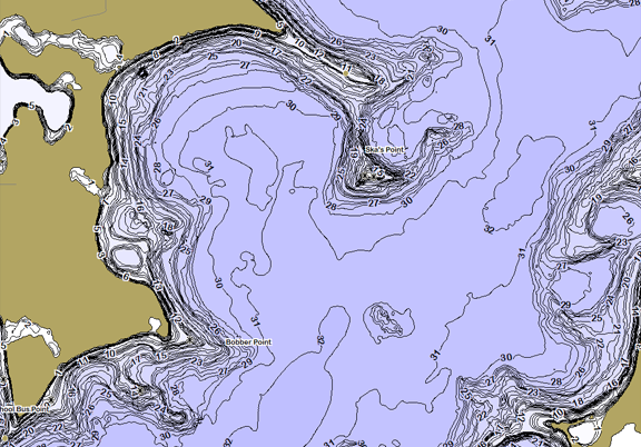 ChartSelect's contour preview for  LakeMaster Legacy Region