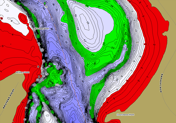 ChartSelect's contour preview for  LakeMaster Legacy Region
