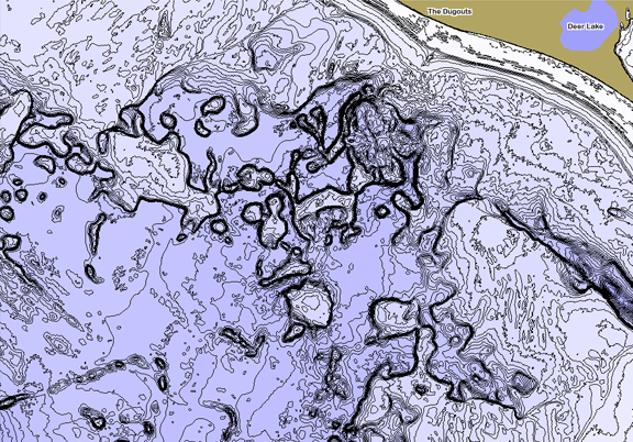 ChartSelect's contour preview for LakeMaster Legacy Minnesota V9 LakeMaster Legacy Region