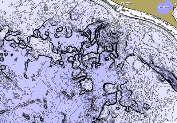 ChartSelect's contour preview for  LakeMaster Legacy Region