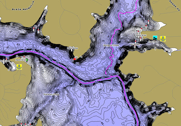 ChartSelect's contour preview for  LakeMaster Legacy Region