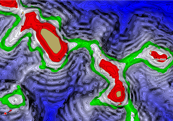ChartSelect's contour preview for LakeMaster Legacy Mid-Atlantic V2 LakeMaster Legacy Region