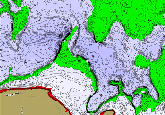 ChartSelect's contour preview for  LakeMaster Legacy Region