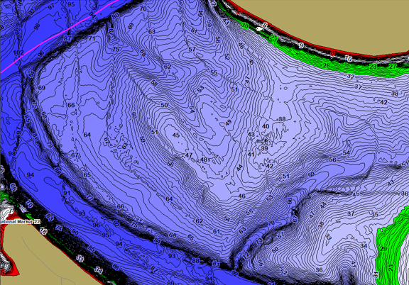 ChartSelect's contour preview for  LakeMaster Legacy Region