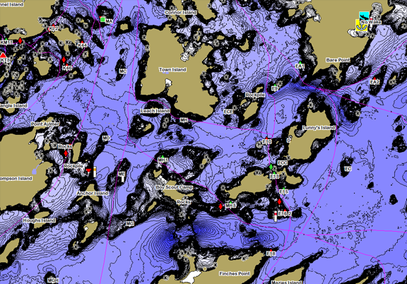 ChartSelect's contour preview for LakeMaster Legacy Ontario V2 LakeMaster Legacy Region