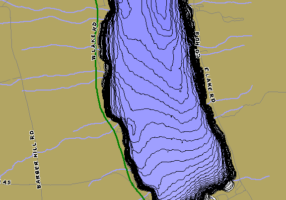 Cowanesque Lake Depth Chart